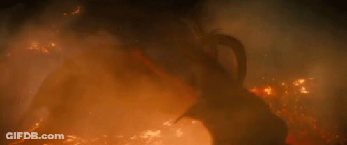 Multi-Headed Dragon Flying GIF