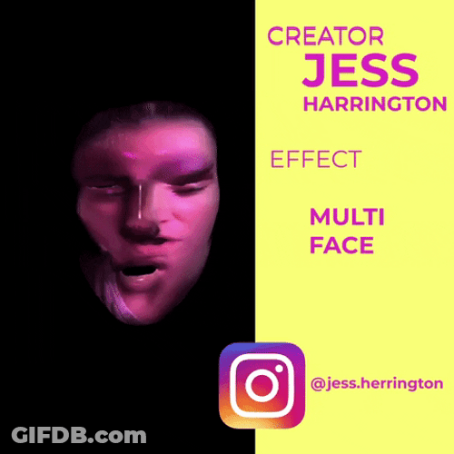 Multi Special Effects Scary Face GIF