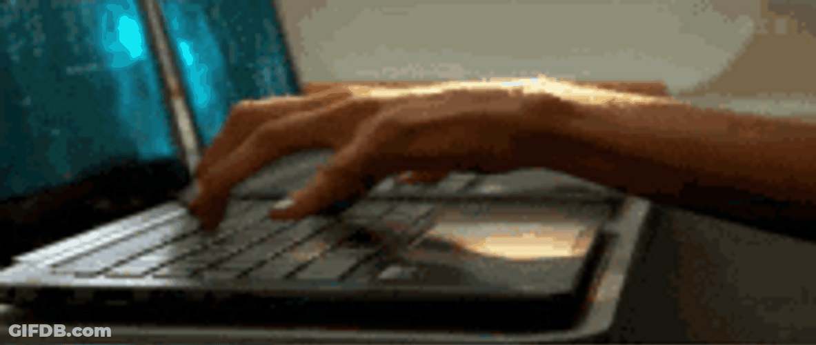 Multi Tasking Double Laptop Hacking GIF