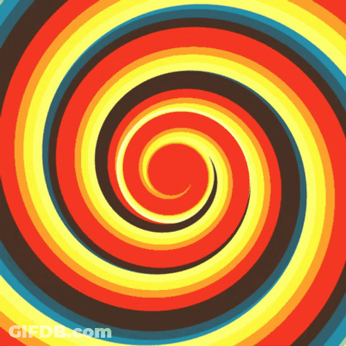 Multicolored Hypnotic Spiral GIF