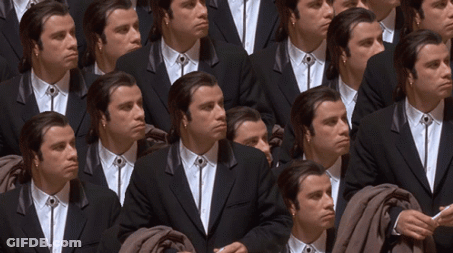 Multiple John Travolta GIF