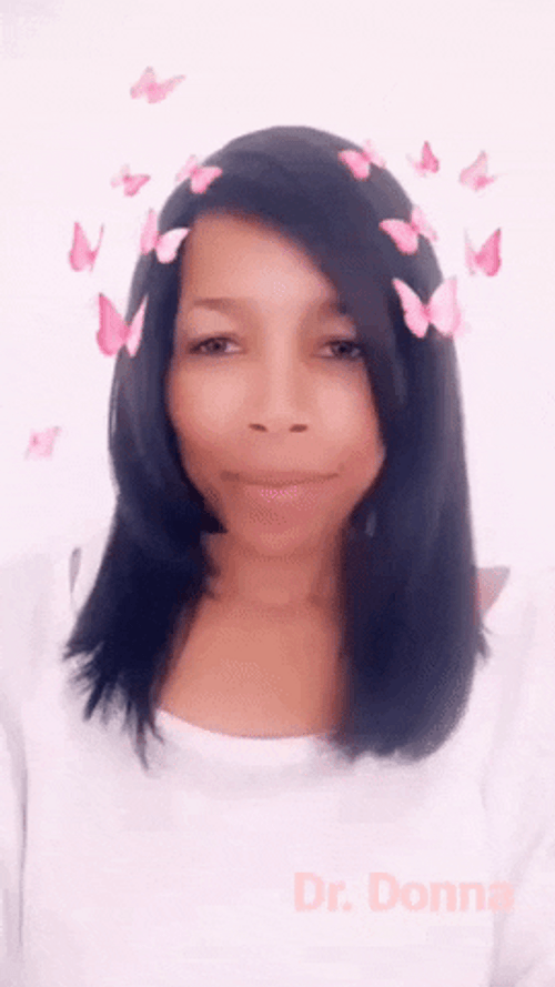 Multiple Pink Butterfly In Head GIF