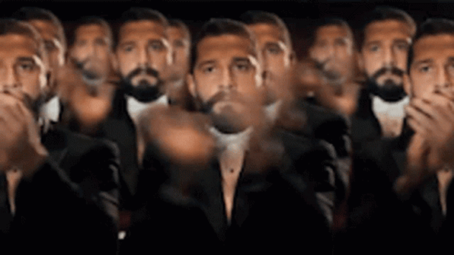 Multiple Shia Labeouf Clapping Intensely GIF