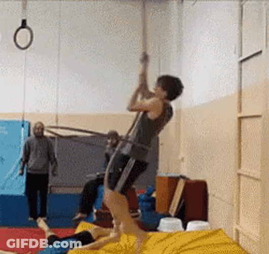 Multitasking Weird Gym Workout GIF