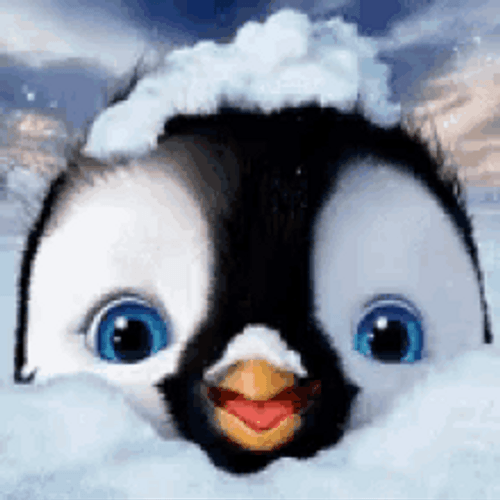 Mumble Happy Feet Penguin Face GIF