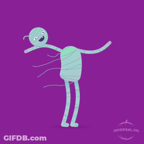 Mummy Head Tricks GIF