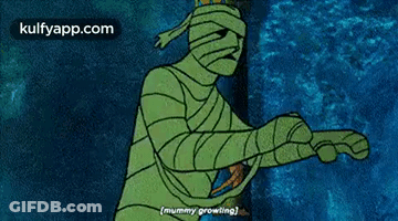 Mummy Standing In Front Of Group GIF