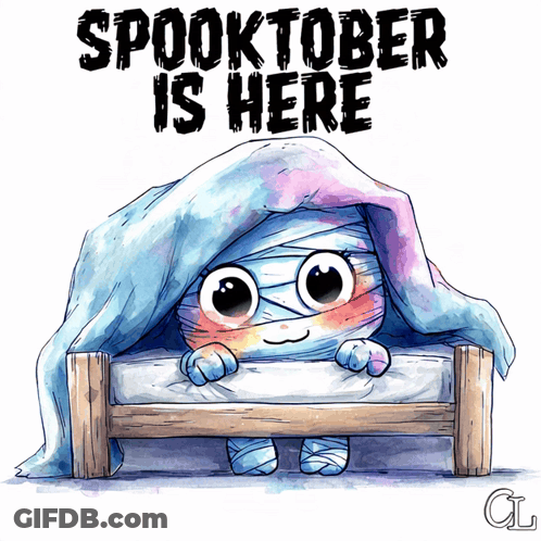 Mummy Under Blanket Spooktober Is Here GIF