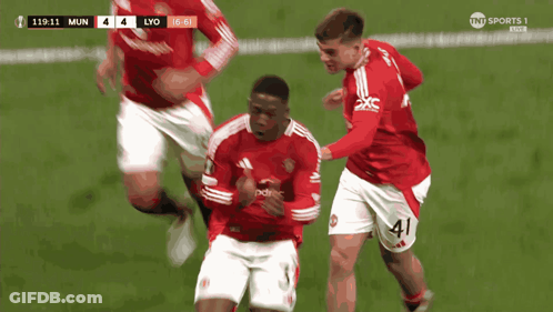 Mun Vs Lyo Soccer Match GIF