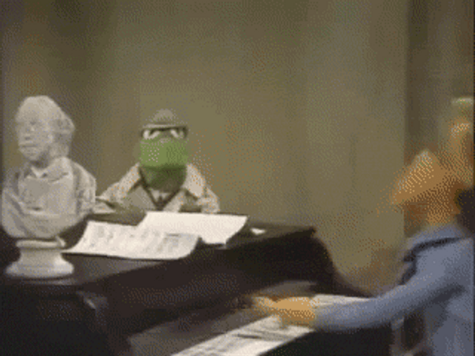 Muppet Character Headbanging GIF