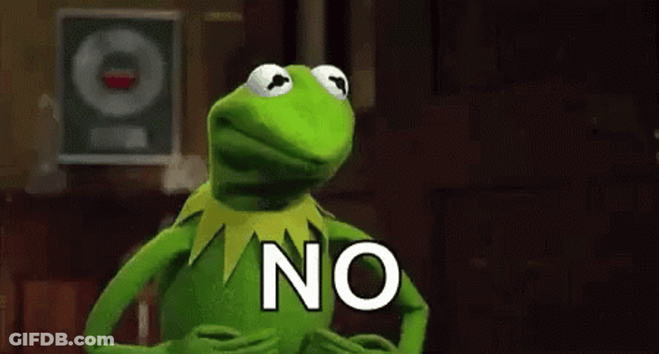 Muppet Kermit No GIF