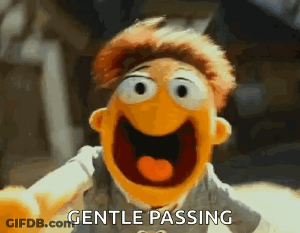 Muppet Mouth Open Gentle Passing GIF