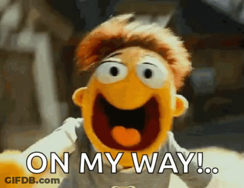 Muppet Mouth Open On My Way GIF