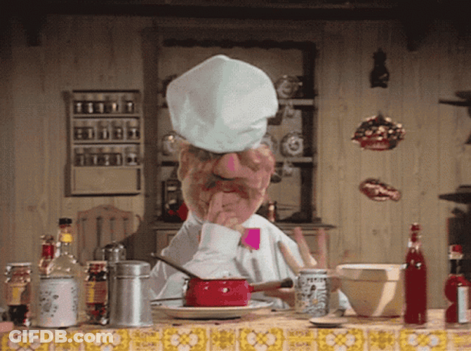 Muppet Show Swedish Chef Mind Blown GIF