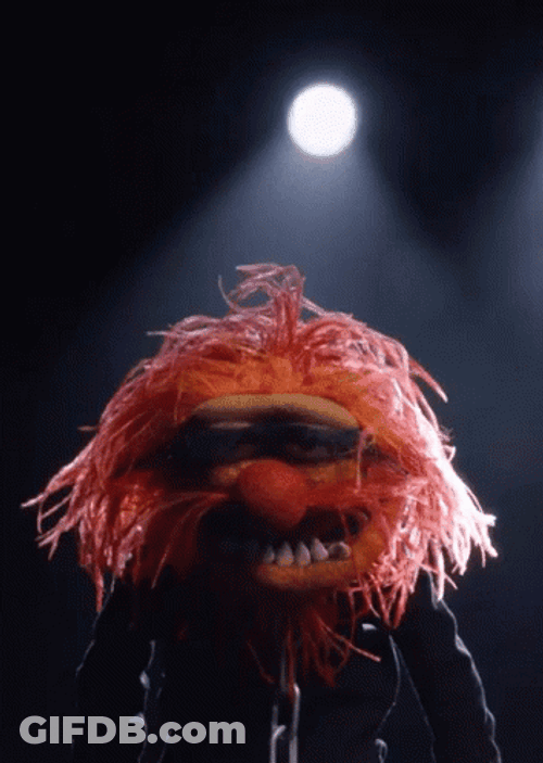 Muppets Animal Gets Tired GIF