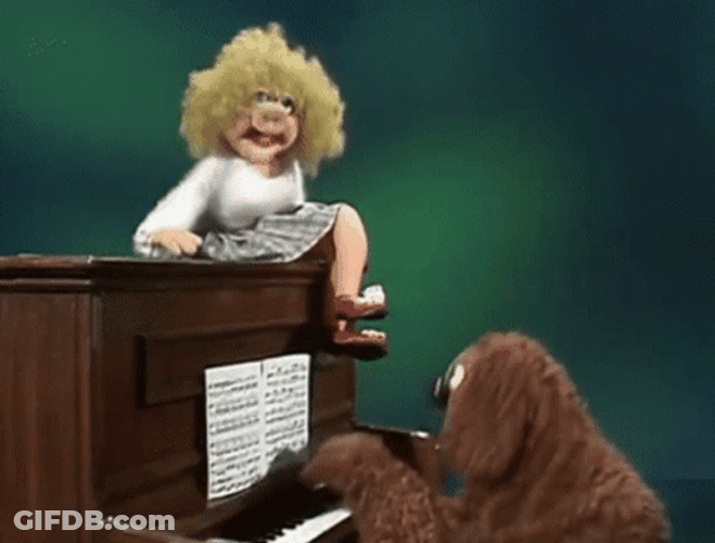 Muppets Annie Sue And Rowlf The Dog Jamming GIF