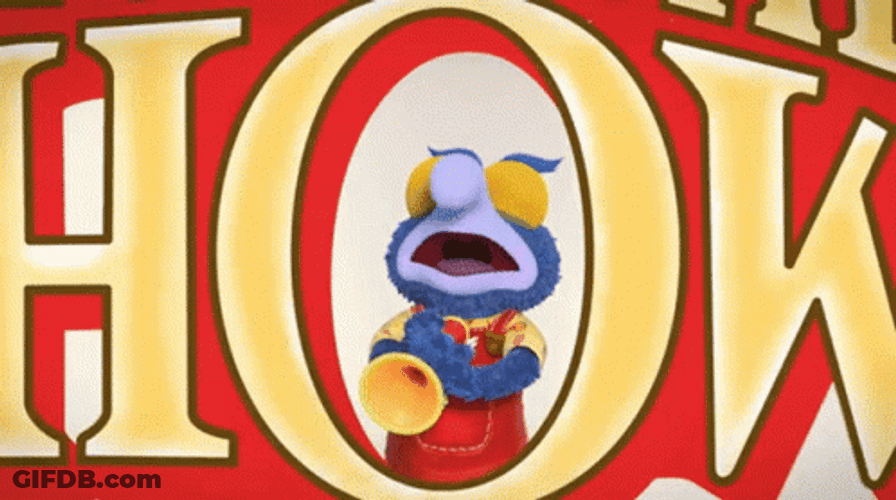 Muppets Baby Gonzo Playing Trumpet GIF