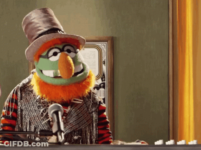 Muppets Dr Teeth Pointing Red Beard GIF