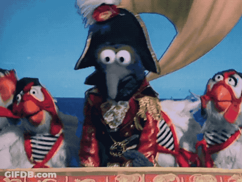 Muppets In Pirate Costumes On Stage GIF