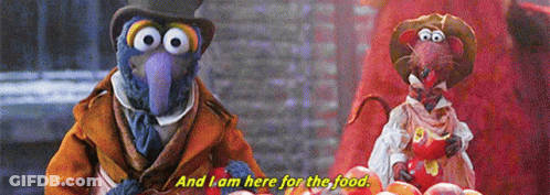 Muppets Standing Together I Am Here For The Food GIF