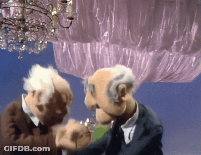 Muppets Statler And Waldorf Dancing GIF