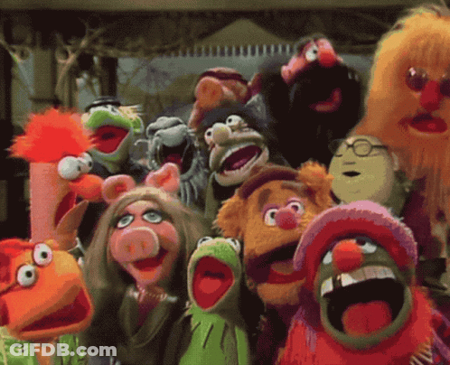 Muppets With Mouths Wide Open GIF