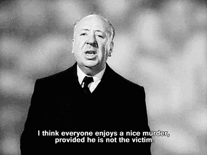 Murder Alfred Hitchcock Vintage GIF