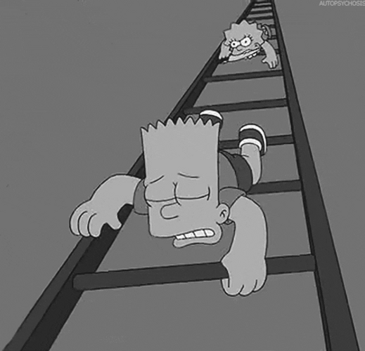 Murder Bart Simpson Being Chased GIF