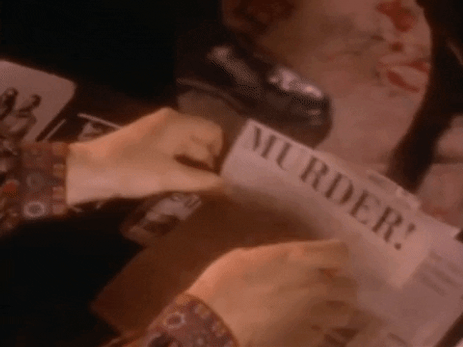 Murder Clippings Vintage Video GIF