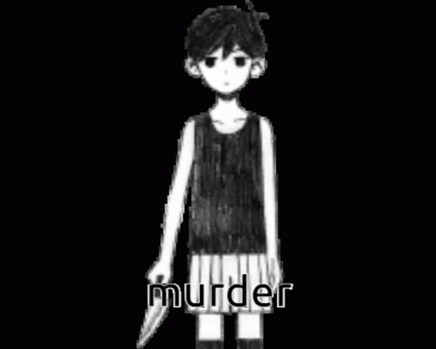 Murder Omori Anime Boy Holding Knife GIF