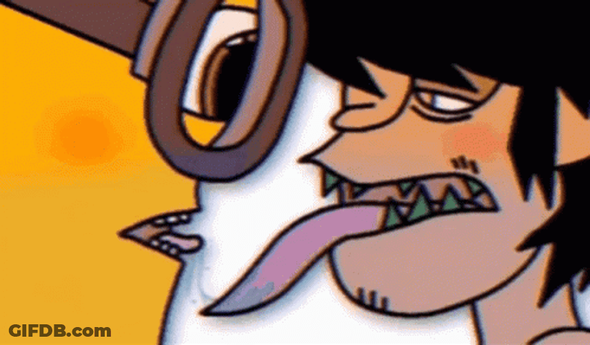 Murdoc Gorillaz Tongue Out Minions GIF