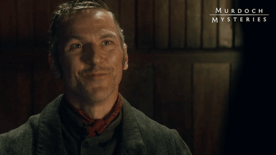 Murdoch Mysteries Sam Marshall British Teeth Smile GIF