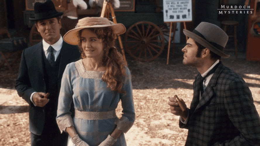 Murdoch Mysteries Yannick Bisson Looking Away GIF