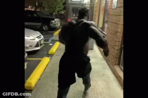 Muscle Black Guy GIF