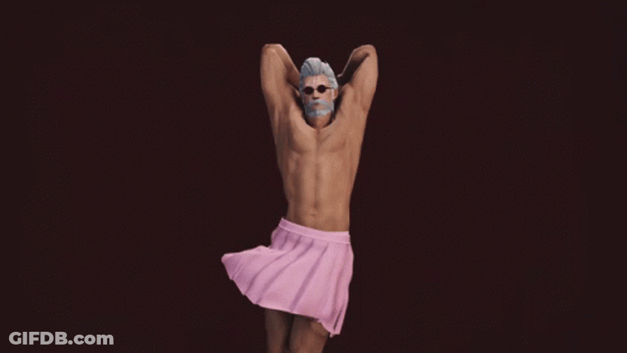 Muscle Guy Zero Two Dance GIF