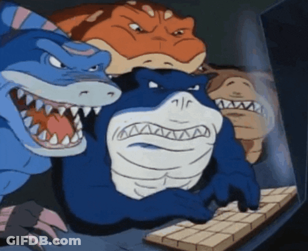 Muscle Shark Meeting GIF
