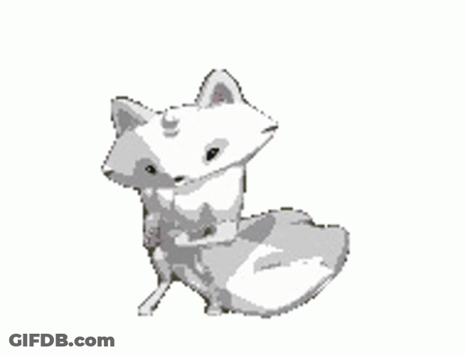 Muscled Arctic Fox Dancing GIF