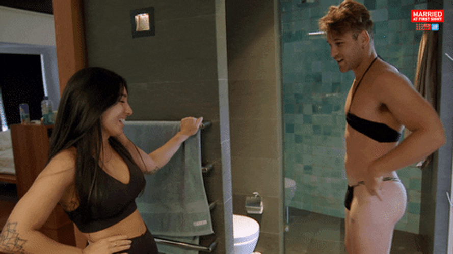 Muscled Botoy Hunk Butt Slap GIF