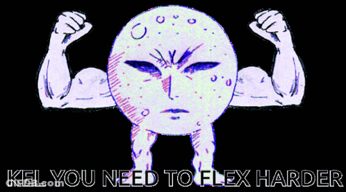 Muscular Face Kel You Need To Flex Harder GIF