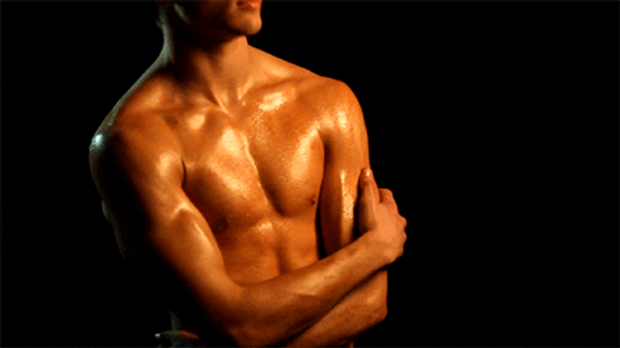 Muscular Male Sexy Model GIF