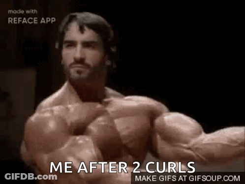 Muscular Man Flexing In Black And White GIF