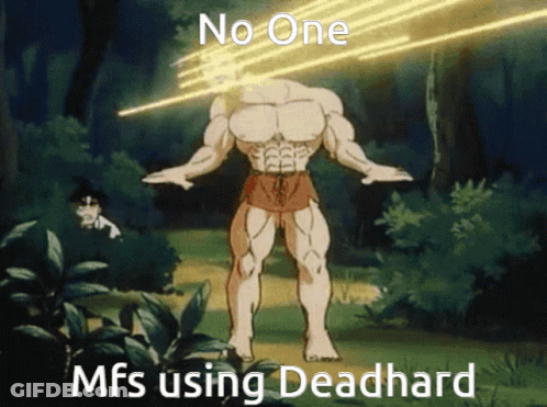 Muscular Man No One Mfs Using Deadhard GIF