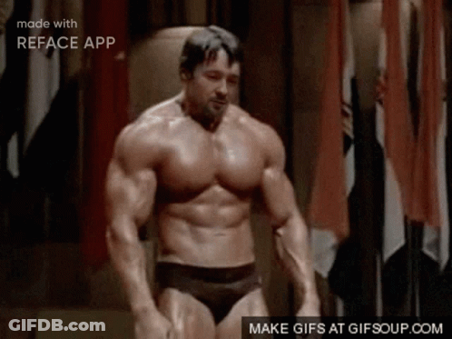 Muscular Man Reface App GIF