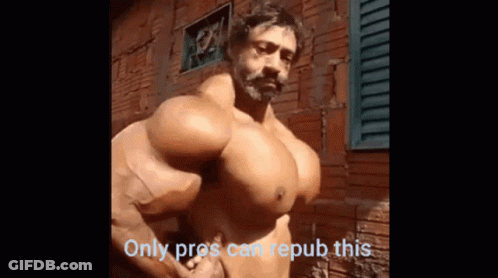 Muscular Man Saying Only Pres Can Repub This GIF