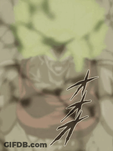 Muscular Man With Green Hair GIF