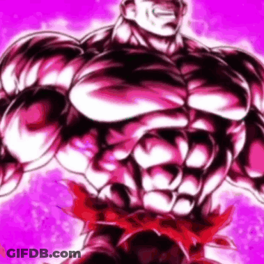 Muscular Man With Red Belt In Front Of Pink Background GIF