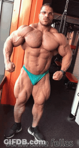 Muscular Man With Scrim Time Fellas GIF