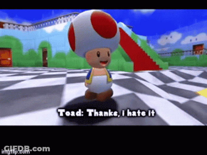 Mushroom Cartoon Thanks I Hate It GIF