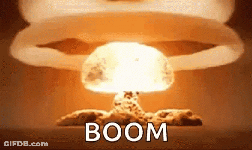 Mushroom Cloud Boom GIF