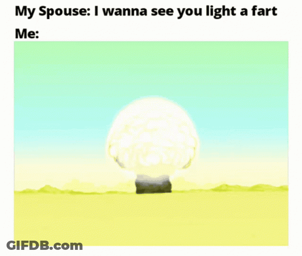 Mushroom Cloud Light Fart GIF